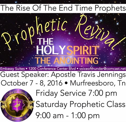 Votm Presents “rise Of The End Time Prophets” Prophetic Revival 